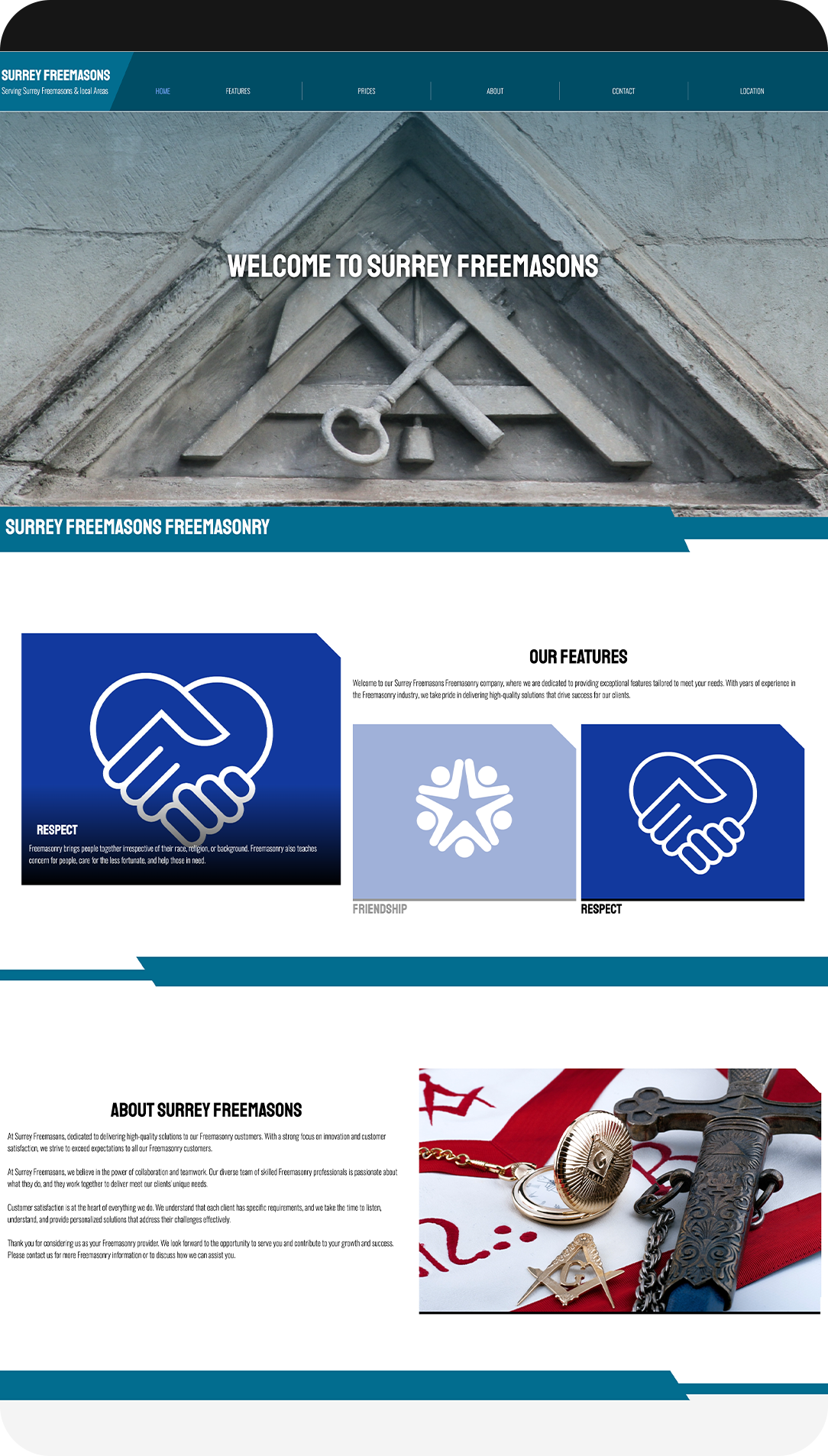 TecNut sample website — business services — best small business websites built with web builder sites